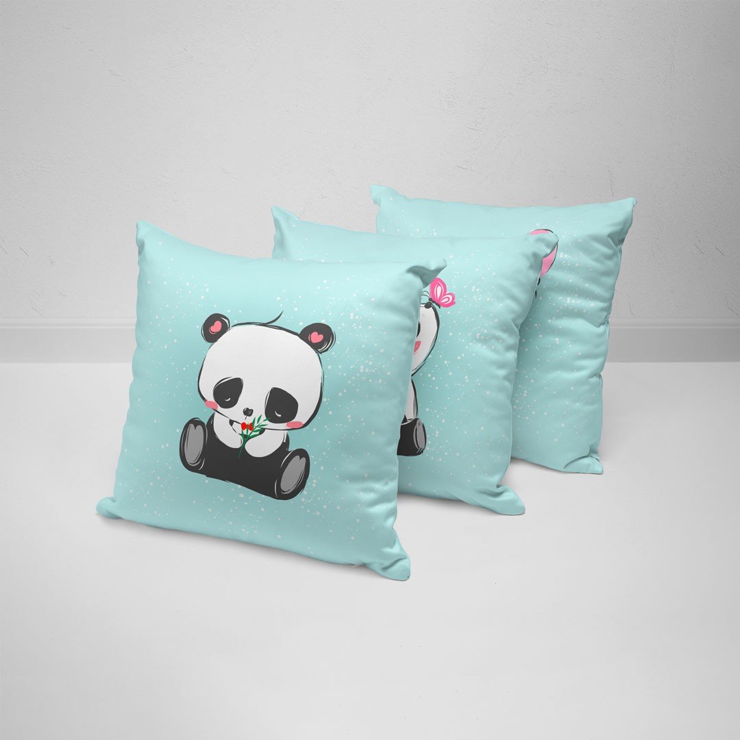 Cute sales panda pillow