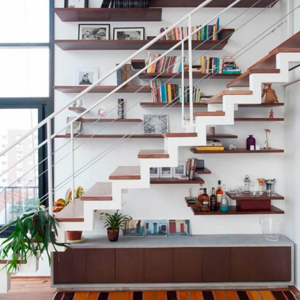 Escada Prateleira Livros