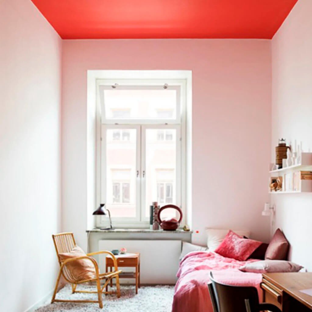 Teto Decorado Vermelho