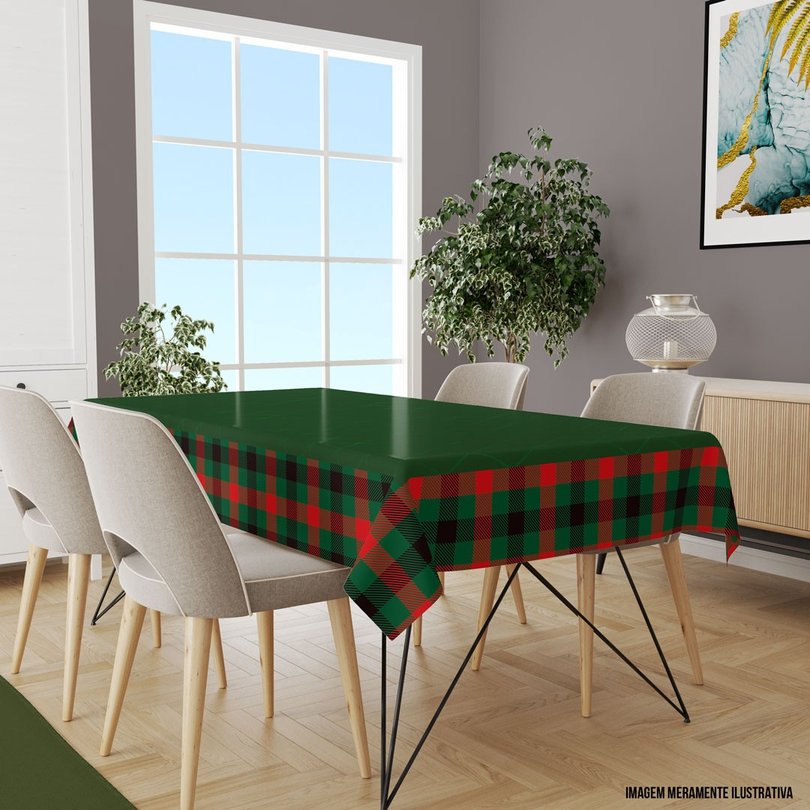 Toalha de mesa de natal escocês verde xadrez toalha de mesa retangular casa  pano de mesa
