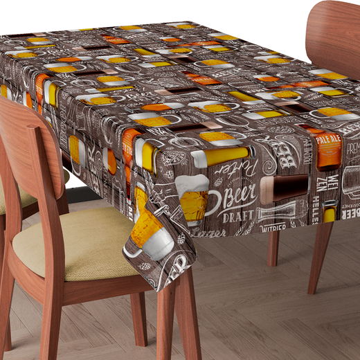 Toalha de mesa Plástica Térmica Beer Preta 1,40m (largura) Cozinha  Decoração - Tecidos exlusivos para seus artesanatos! Cortinas e persianas  sob medida para a sua casa!